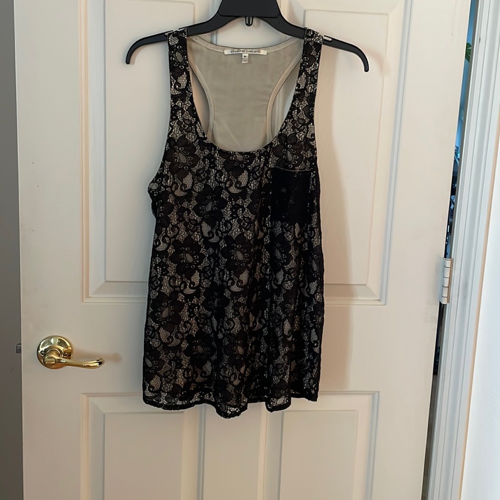 WOWZA BLACK LACE TOP